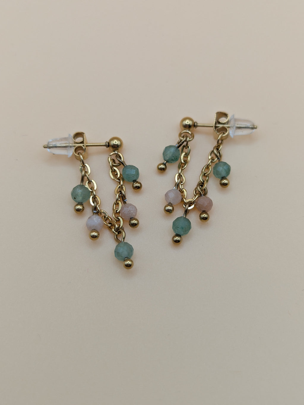 Boucles Laurie Aventurine & P. de soleil