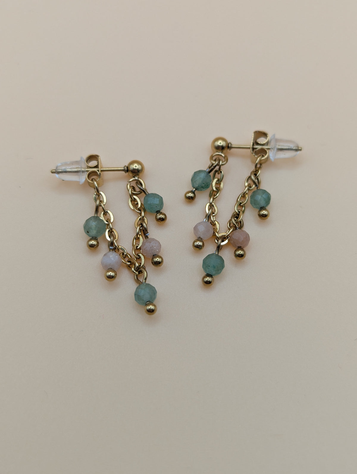 Boucles Laurie Aventurine & P. de soleil