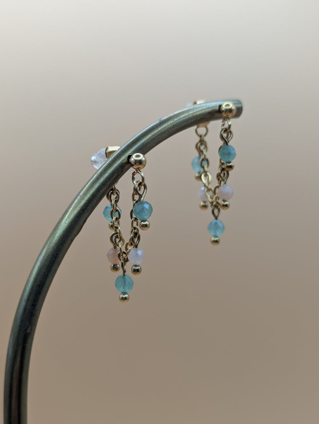 Boucles Laurie Aventurine & P. de soleil