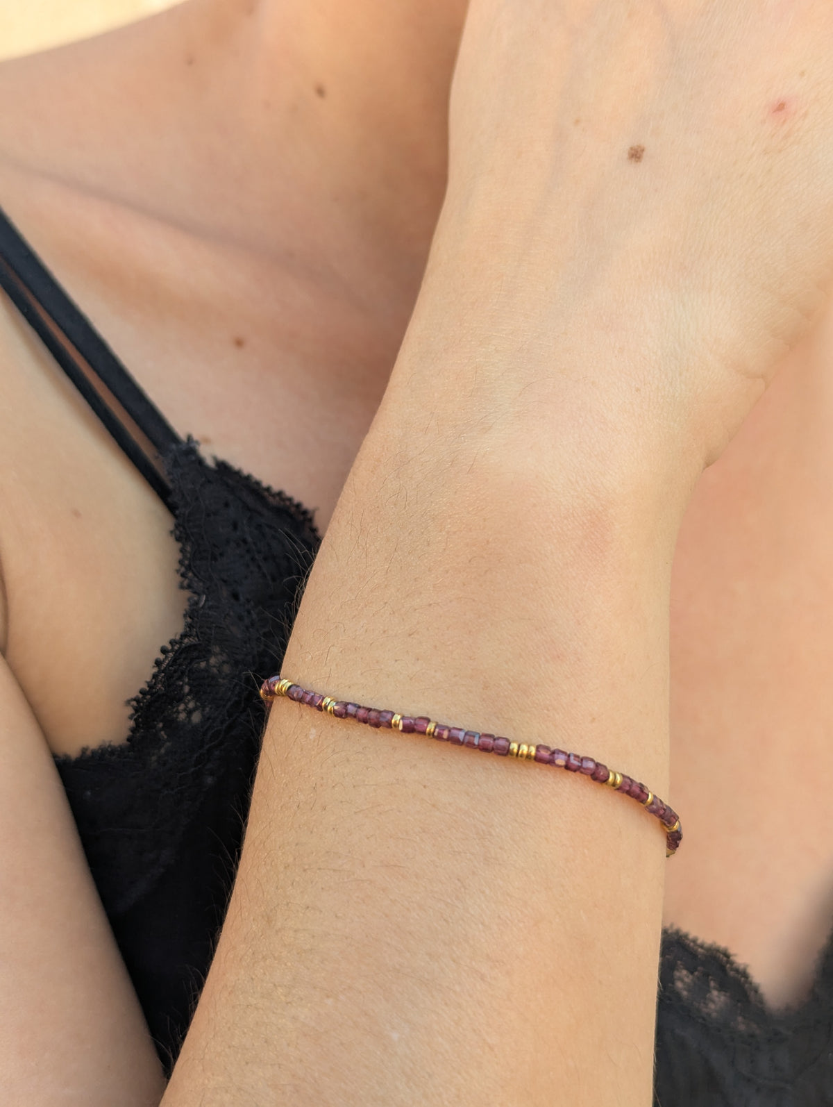 Bracelet Juliette Grenat