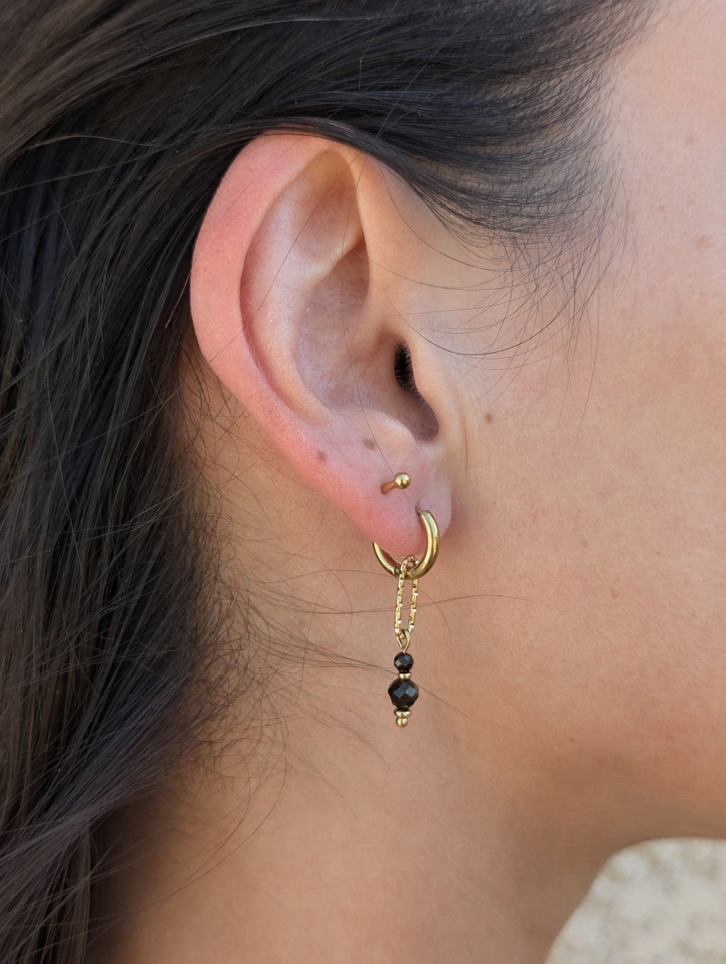 Boucles Léa Obsidienne