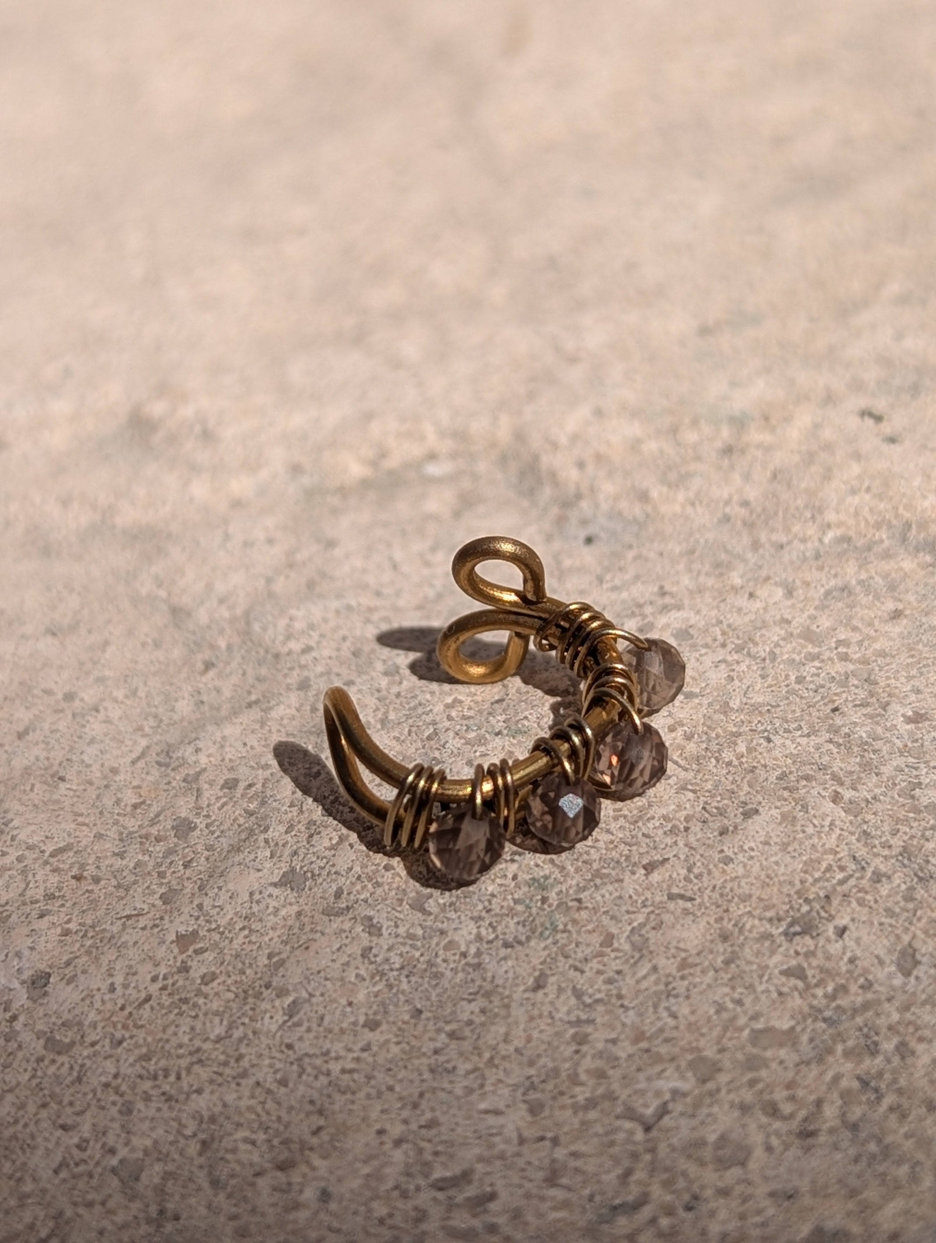 Earcuff Mila - Quartz fumé