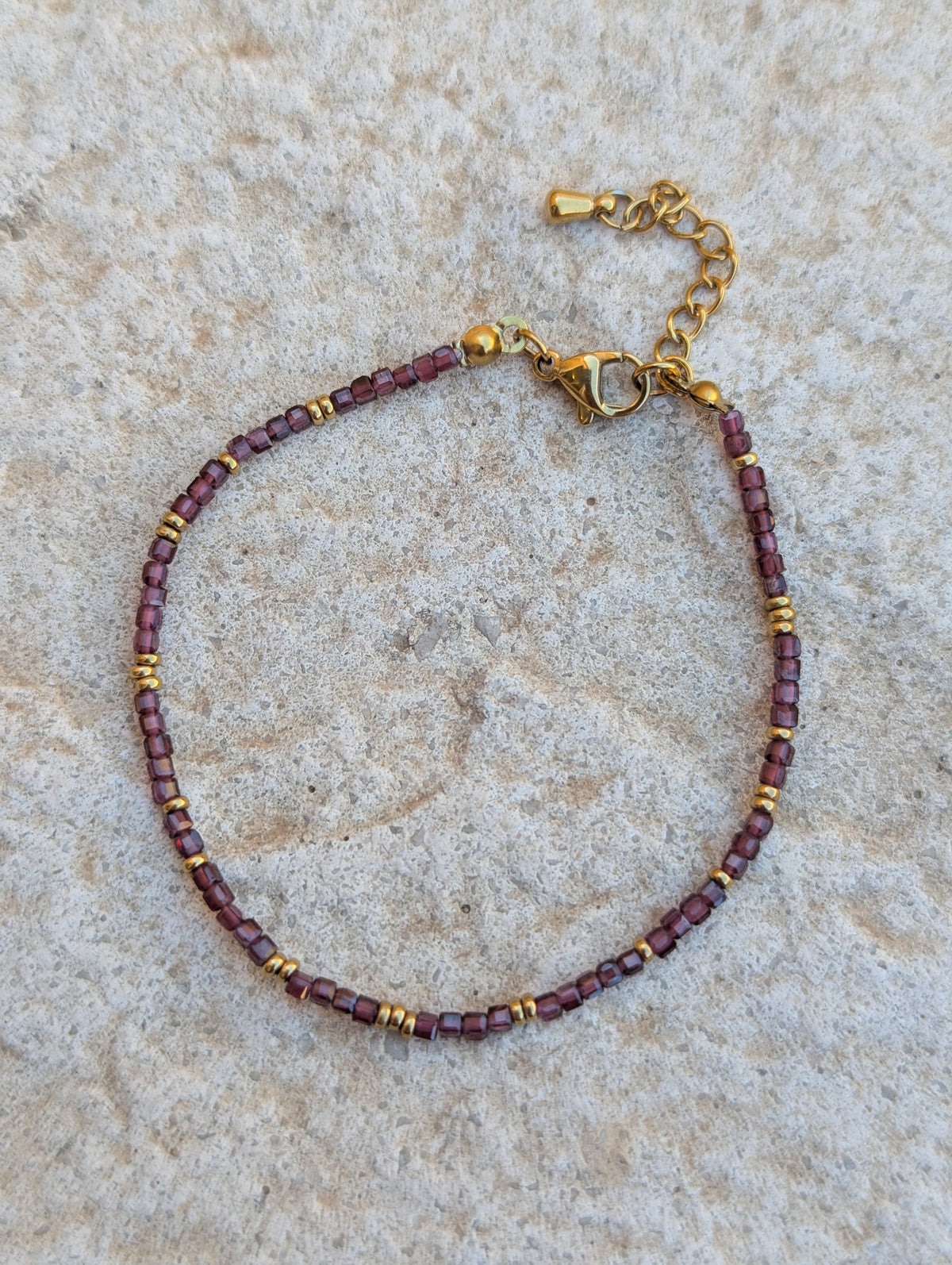 Bracelet Juliette Grenat