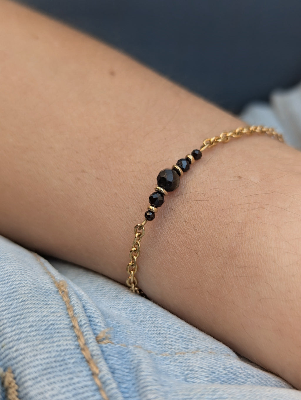 Bracelet Louise Obsidienne