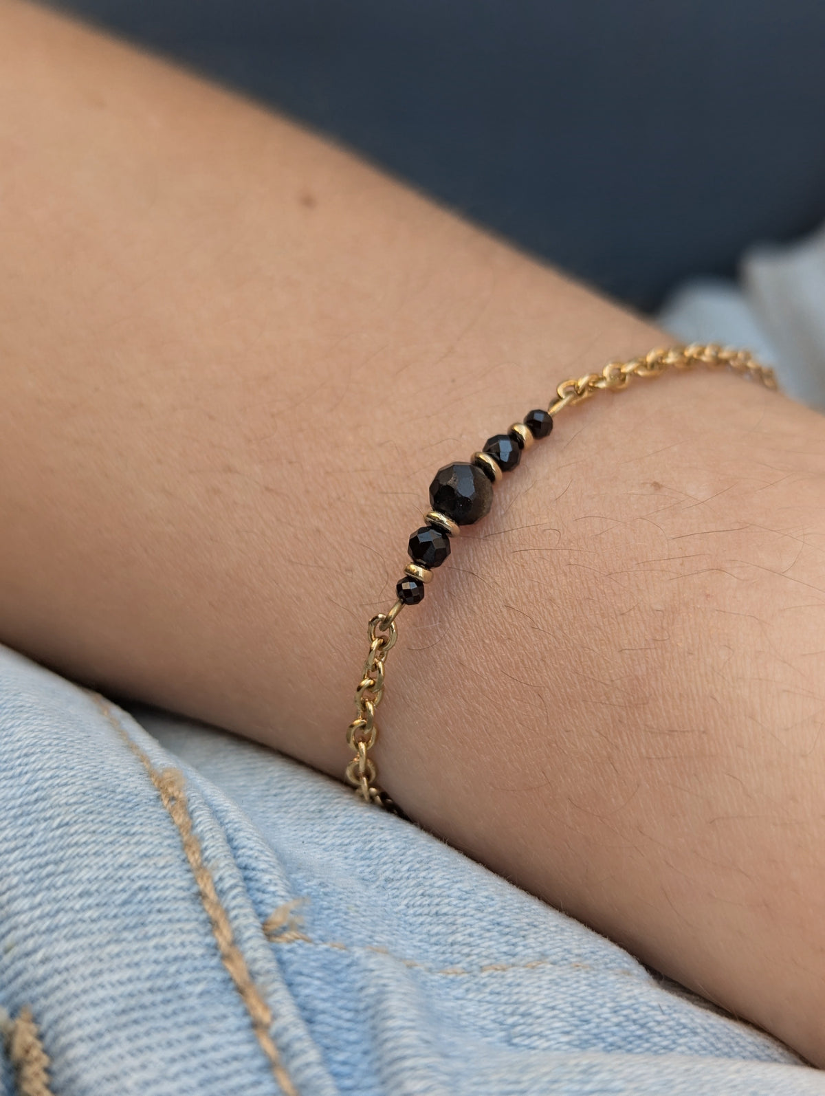 Bracelet Louise Obsidienne