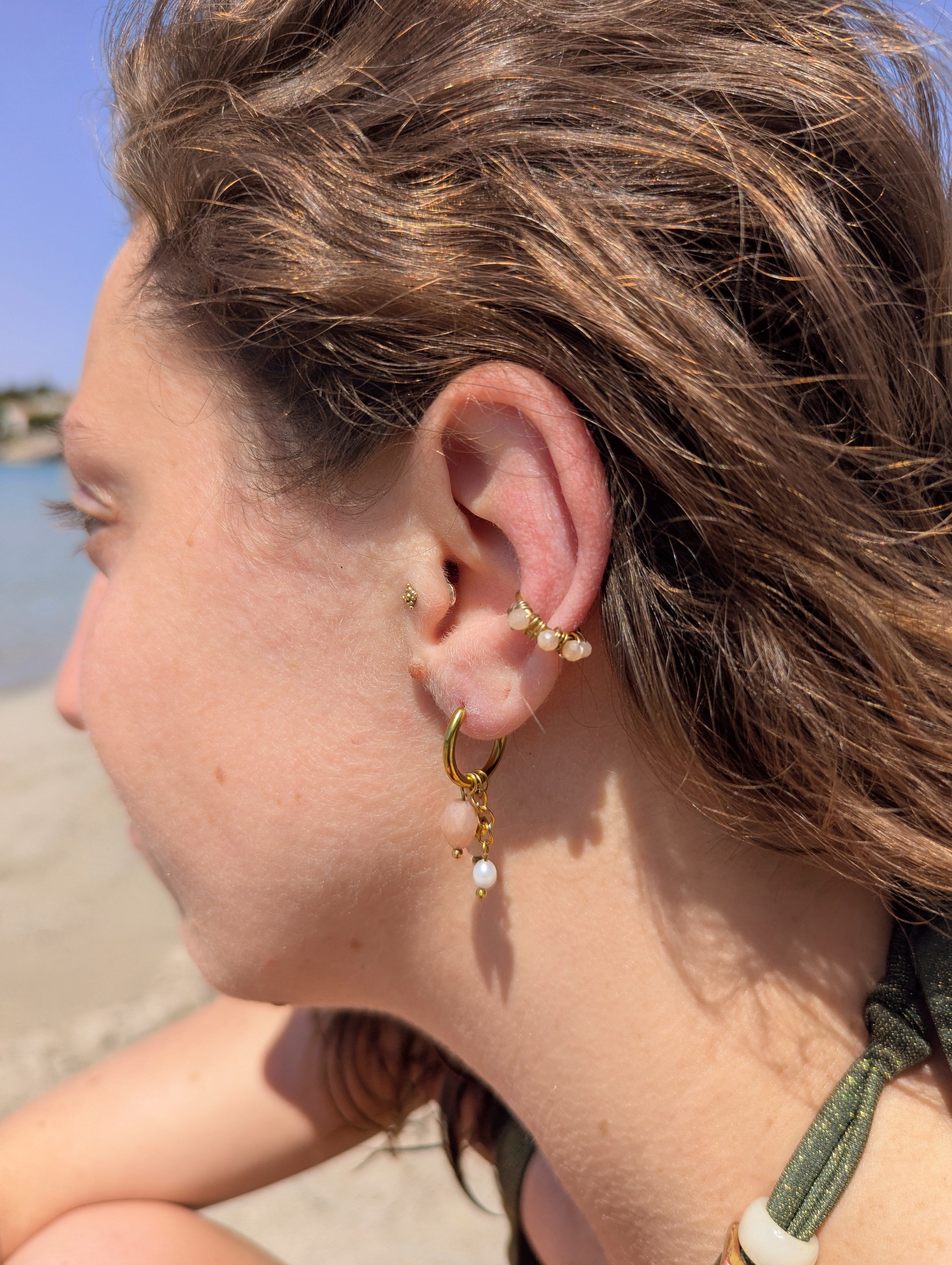 Earcuff Mila - Pierre de soleil