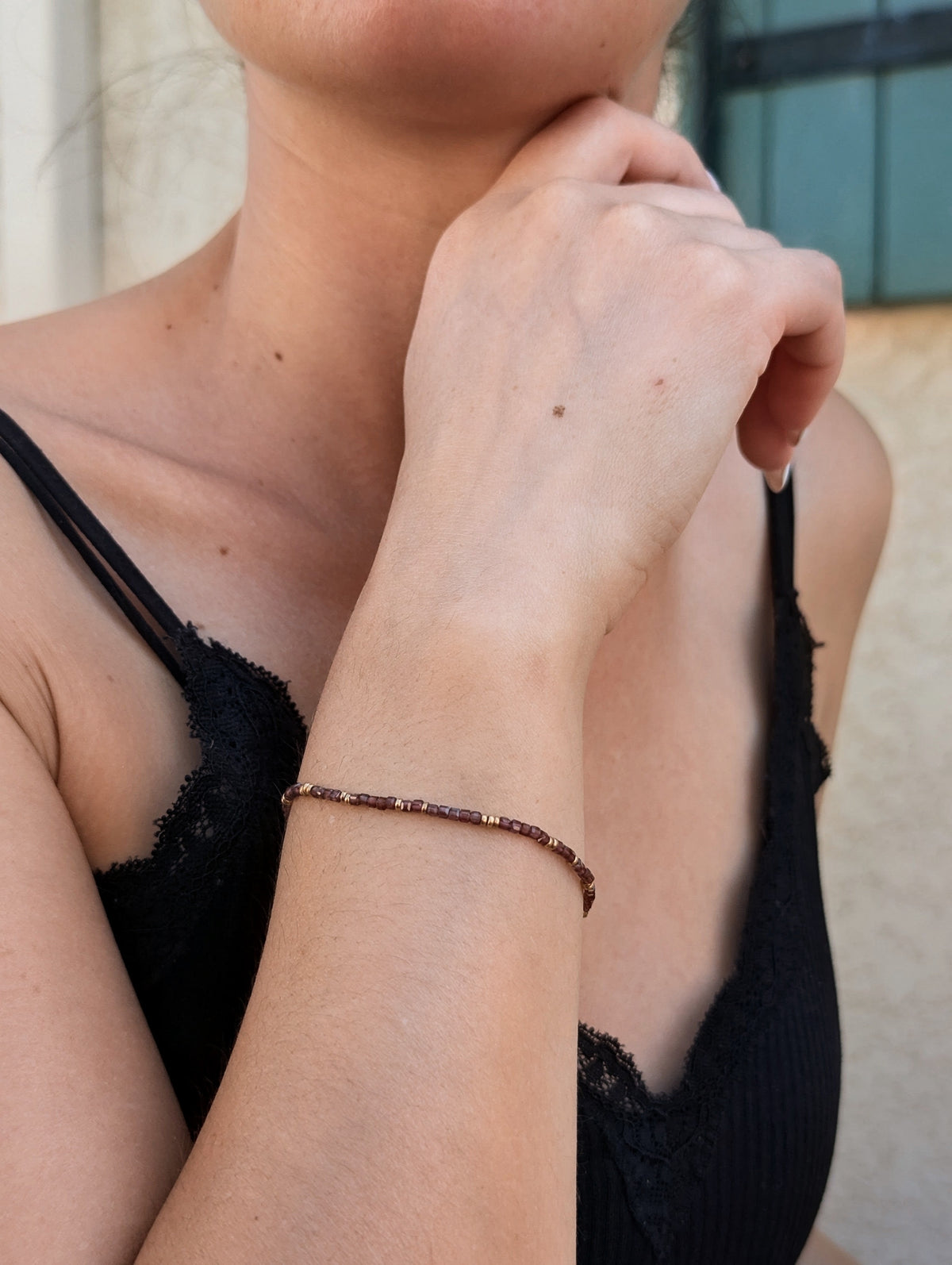 Bracelet Juliette Grenat